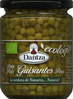 Guisantes en conserva Dantza 345 g (neto), 215 g (escurrido), code 8411108602737