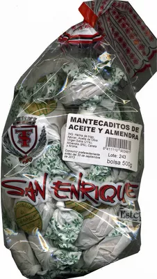 Mantecaditos de aceite y almendra San Enrique 500 g, code 8411110902481