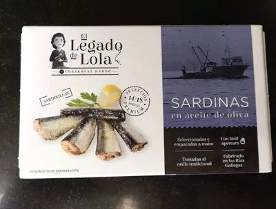 Sardinas en aceite de oliva El Legado de Lola , code 8411186014750