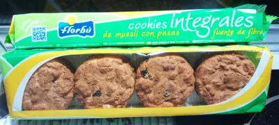 Cookies integrales de muesli con pasas Florbú 185 g, code 8411414012169