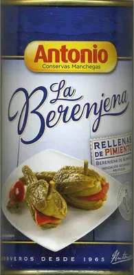 Berenjenas encurtidas embuchadas origen Almagro Antonio 350 g (neto), 170 g (escurrido), 370 ml, code 8411471111720