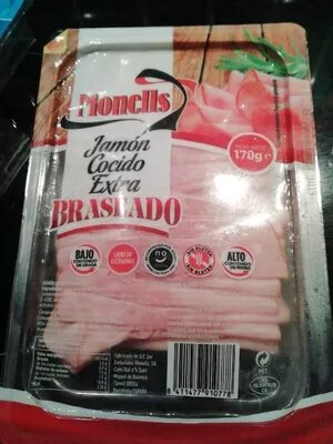 Jamón cocido extra braseado  170 g, code 8411477910778