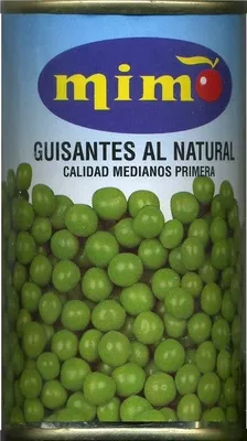 Guisantes en conserva Mimo 160 g (neto), 95 g (escurrido), 170 ml, code 8411562114333