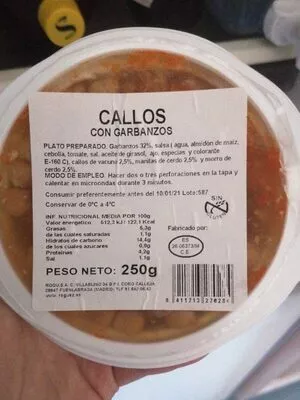 Callos con garbanzos  , code 8411713270284