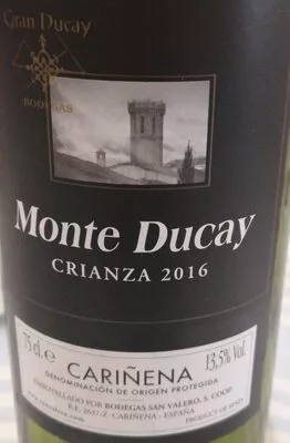 Vino Monte Ducay Crza  75 dl, code 8411789021209