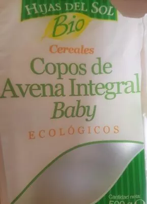 Copos de avena integral baby Hijas del Sol 500 g, code 8412016359898