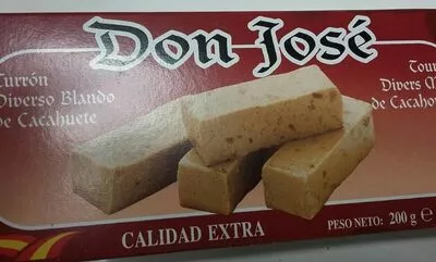 Turron diverso blando de cacahuète Don José 200 g, code 8412080024654