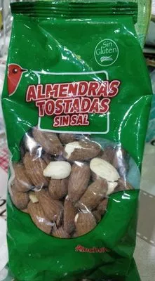 Almendras tostadas sin sal auchan , code 8412139065034