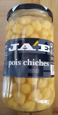 Pois chiches JA'E 560 g (400g égoutté), code 8412151075271