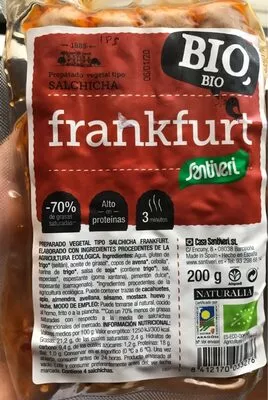 Salchicha frankfurt bio Santiveri , code 8412170033276