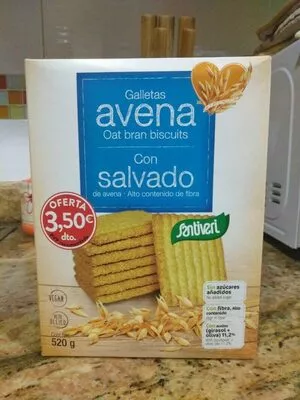 Galletas avena con salvado Santiveri , code 8412170036376