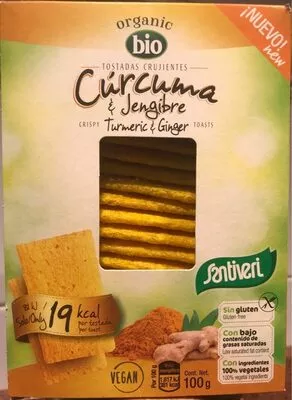 Tostadas crujientes de cúrcuma y jengibre Santiveri , code 8412170041271