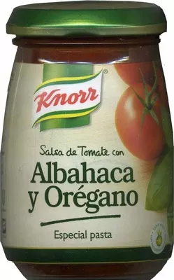 Salsa de tomate con albahaca y orégano Knorr 260 g, code 8412200202504