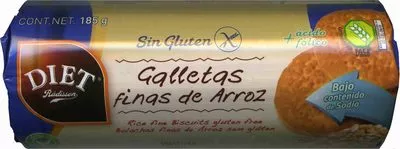 Galletas finas de arroz sin gluten Diet Rádisson 180 g, code 8412224019973