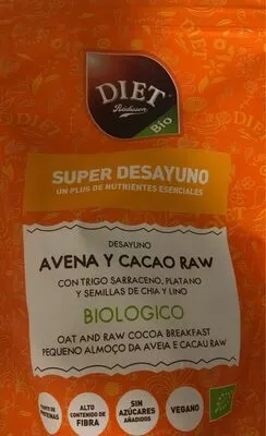 Super desayuno (avena y caco raw) diet radisson , code 8412224038479