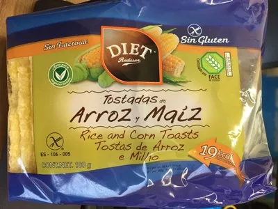 Tostadas de Arroz y Maíz Diet Radisson 100 g, code 8412224040274