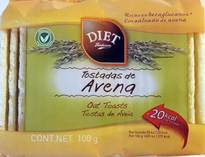 Tostadas de avena Diet Radisson 100 g, code 8412224040328