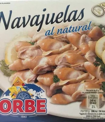 Navajuelas al natural Orbe 111 g, code 8412370500073