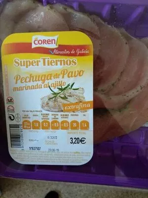 Pechuga de pavo fileteada al ajillo Coren , code 8412406078651