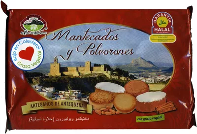 Mantecados y polvorones con grasa vegetal La Flor de Antequera 600 g, code 8412438011626