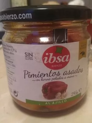 Pimientos asados al ajillo Ibsa 295 g, code 8412464011164