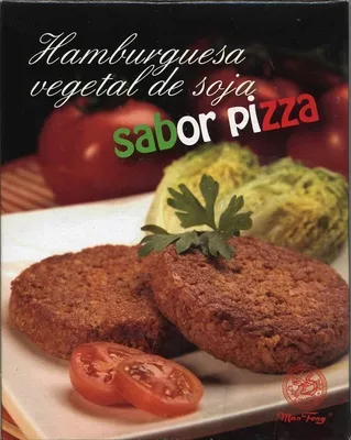 Hamburguesa de soja sabor pizza Man Fong 180 g (2 x 90 g), code 8412492701013