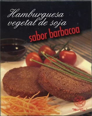 Hamburguesa vegetal de soja sabor barbacoa Man Fong 180 g (2 x 90 g), code 8412492701020