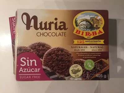 Nuria galletas naturales con chocolate sin azúcar Birba , code 8412522030168