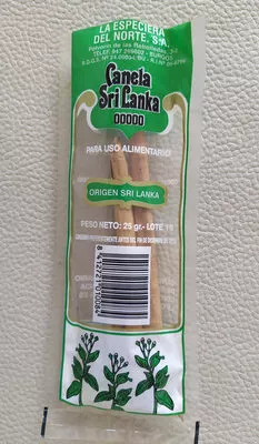 Canela Sri Lanka La Especiera del Norte , code 8412721010084