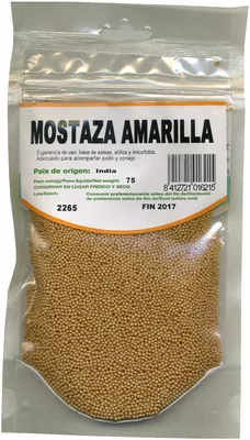 Semillas de mostaza amarilla La Especiera del Norte 75 g, code 8412721016215