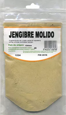 Jengibre molido  40 g, code 8412721032796