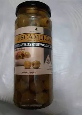 Aceitunas verdes sin hueso sabor anchoa  , code 8412732200337