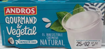 Cremoso de coco Andros 240 g (2 x 120 g), code 8412800006359