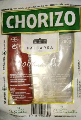 Chorizo 100% natural  , code 8412877006603