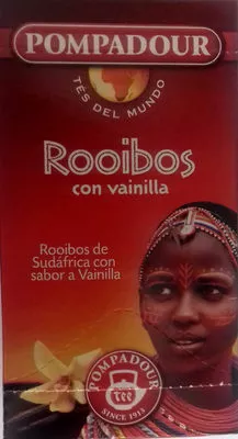 Infusión rooibos con vainilla Pompadour 40 g (20 x 2 g), code 8412900401009