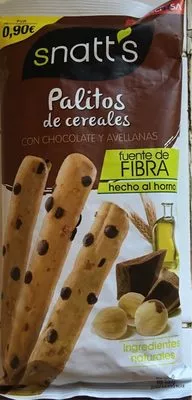 Palitos de cereales con chocolate y avellanas Grefusa , code 8413164005590