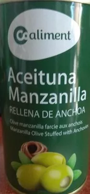 Aceituna Manzanilla rellena de anchoa Coaliment , code 8413176907523