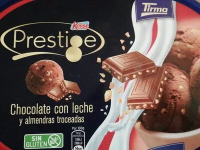 Prestige chocolate con leche y almendras troceada Tirma , code 8413200095370