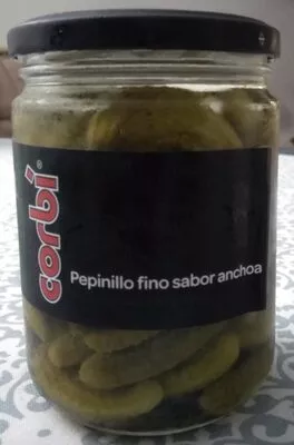 Pepinillo fino sabor anchoa Corbi , code 8413236720499