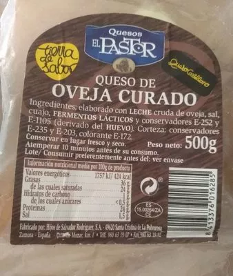 Queso de oveja curado  , code 8413376016285