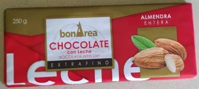 Chocolate con leche extrafino almendra entera bonÀrea 250 g, code 8413585017448