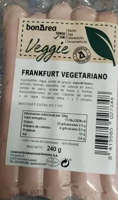 Frankfurt Vegetariano Bonarea , code 8413585027348