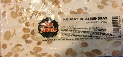 Nougat à l'amende San Andrés 400 g, code 8413725005304