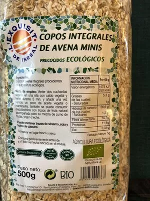 Copos integrales de Avena mini L'Exquisit de Inreal 500g, code 8414054000367