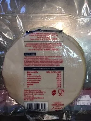 Masa para empanadillas grandes pack 12 unidades La Napolitana , code 8414181003002