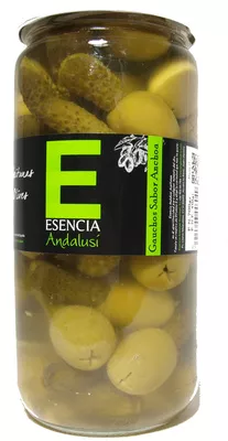 Aceitunas con pepinillos "Esencia Andalusí" Esencia Andalusí 700 g (neto), 410 g (escurrido), code 8414606447022