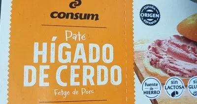 Paté hígado de cerdo Consum , code 8414807502285