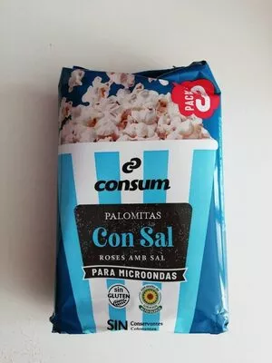 Palomitas con sal microondas Consum , code 8414807510303