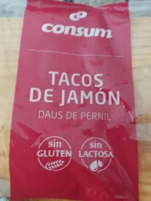 Tacos de jamón y paleta curados Consum 150 g, code 8414807517524