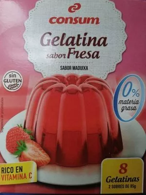 Gelatina sabor fresa Consum , code 8414807534682